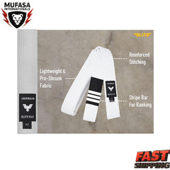Elite Sports IBJJF Approved BJJ Belt Adult Cotton Jiu Jitsu Rank Belt Unisex