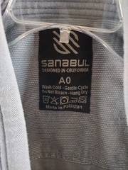 Sanabul Jiu Jitsu Gi Adult A0 Brazilian BJJ Kimono Jacket Mma Gray Top