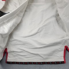Lanky Fight Gear Pro 550 V2 Pearl Weave Size A-0LT White Kimono Ripstop Top