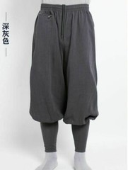Buddhist Zen Martial Arts Linen Pants High Quality Shaolin Monk Kung Fu Pants