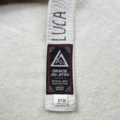 Jiu Jitsu Gracie University GI Kimono White Robe 1/140 Martial Arts MMA 2 Belts