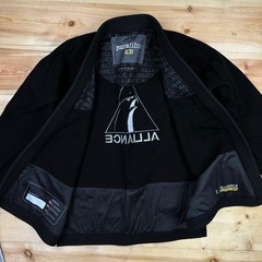 Alliance Jiu Jitsu Gi Top Mens A1L Black Pura Fibra Brazilian BJJ Kimono Medium
