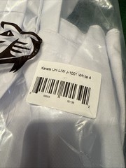 Jaguar taekwando Pro Gear Karate White Size 4