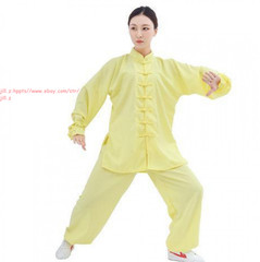 Unisex Cotton National Style Tang Clothes Tai Chi Uniform Wing Chun Kung fu Suit