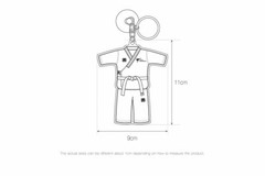 MOOTO Poomsae Uniform Key Chain Martial Arts Accessory Keyring Key Holder