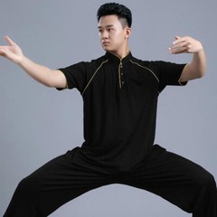 Linen Kung Fu Tai Chi T-Shirt Tops Pants Cool Martial Arts Wingchun Uniform Suit
