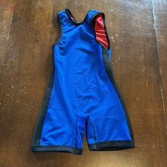Adidas Singlet Wresting Uniform Jersey reversible Blue Red. Youth Small