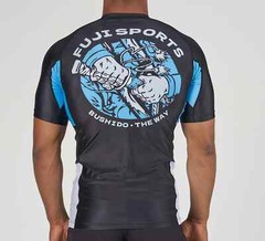 Fuji Bushido the Way Flex Lite MMA BJJ Jiu Jitsu ShortSleeve SS Rash Rashguard
