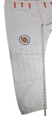 Sanabul Jiu Jitsu Pants Highlights Pro Edition BJJ White Orange Size A4 IBJJF