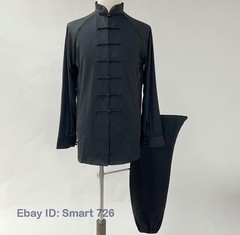 Women Men Tang Kung Fu Suit Outfits Silk Martial Arts Uniform Yoga Tai Chi Sets