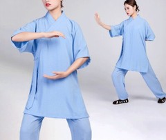 Summer top quality Linen kung fu uniforms tai chi clothing martial arts suits