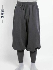 Buddhist Zen Martial Arts Linen Pants High Quality Shaolin Monk Kung Fu Pants