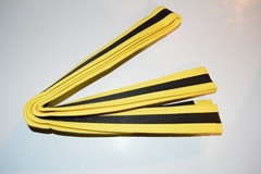 Youth Brazilian Jiu Jitsu Belt Kid BJJ Yellow/Black Belt Size XL 100% Handmade