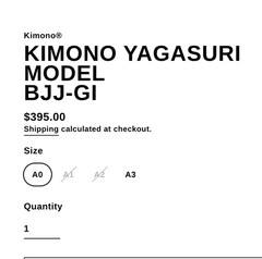 KIMONO brand 2024 Yagasuri Model BJJ Gi Made in Japan (SOLD OUT) paid $585