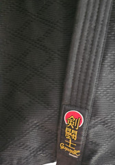 ProForce Gladiator 2-piece Karate Uniform GI #3 (5’6″/150lbs) Black 100% Cotton