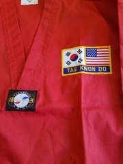 Taekwondo Uniform Korea Martial Art One Tae Kwon Do Academy Sz 180