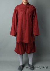 2PCS High-grade Cotton&Linen Shaolin Monk Kung Fu Clothing Zen Buddhist Uniforms
