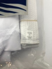 Century TKD Martial Arts Student Uniform White Ribbed Size 4 Size 3 Belt NEW