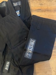 Twister Uniform BLACK Jacket & Pants White Belt Jui-jitsu GI A4 NWT
