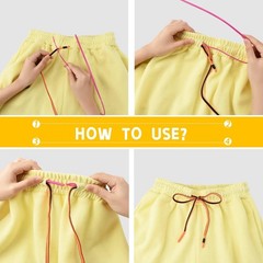 10 PCS Sweatpants Drawstrings with Threader