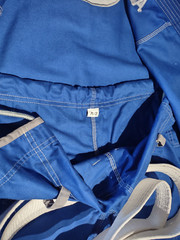 Karate Gi Martial Arts Uniform Costume Size A2 Blue Karate Dress For Adults