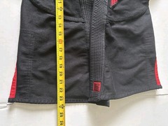 Elite BJJ GI Youth C1 Brazilian Jiu-Jitsu Gi Black/Red Set Jacket/Pant with Belt