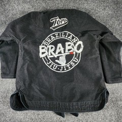 Lot of 2 Toro BJJ Gi Tops Kids M1 Brabo Brazilian Jiu Jitsu Blue Black