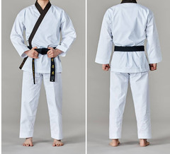 MOOTO Kumgang Grandmaster Taekwondo Karate Dobok White Black Collar Professional