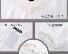 Chinese Kung Fu Tai Chi Suit Cotton Shirt+Pants Wushu Uniform Martial art Sets