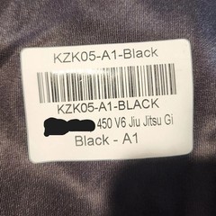 Jiu Jitsu Gi Black A1 A2 A1L Uniform Karate Adult KZK05