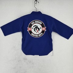 Sang Moo Sa Martial Arts Top Size 0 140cm Blue ASL Junsur Taekwondo Uniform Kid