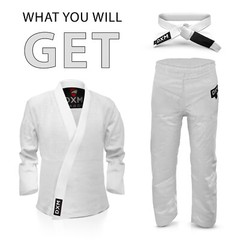 DXM SPORTS BJJ Gi Men Women Brazilian Jiu Jitsu Gi Bjj Uniform Kimono FREE Belt