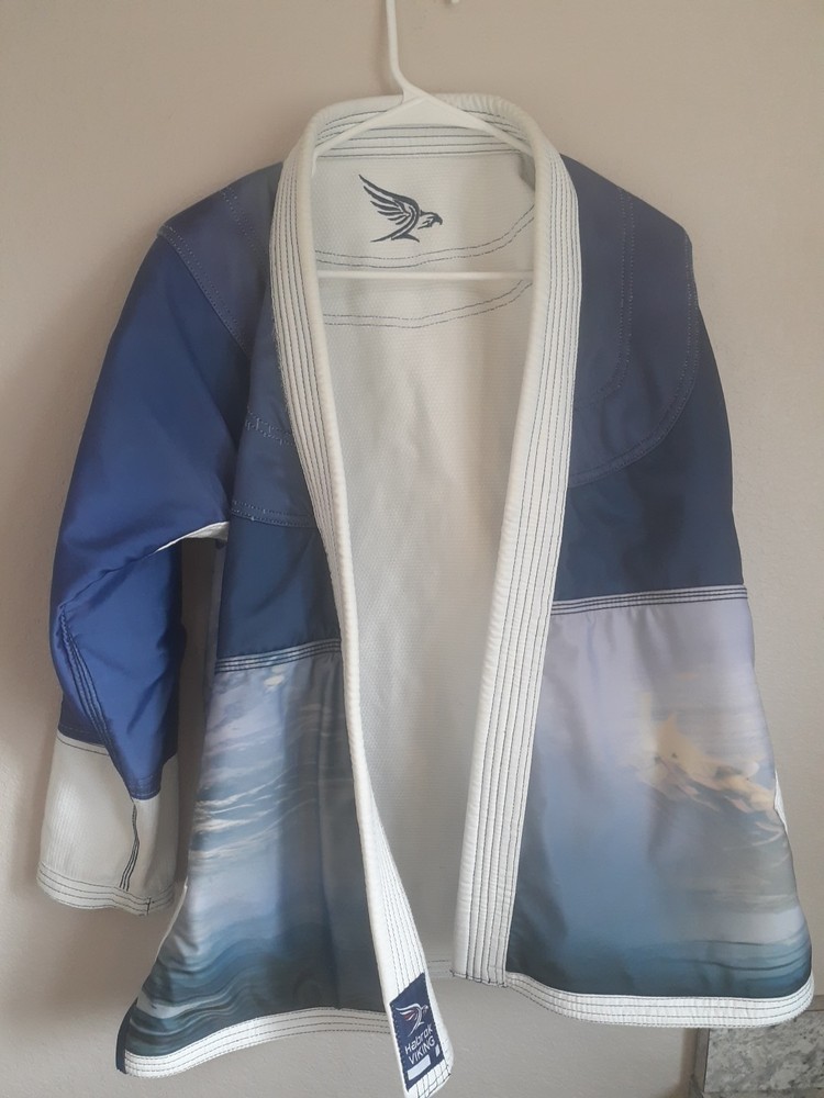 habrok viking size F2 jiu-jitsu MMA top with art work