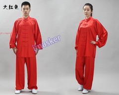 Unisex Korean Silk Tai Chi Suit Kung Fu Uniform Martial Arts Performance Clothes