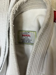 Koral Fight Co A1 White 100% Cotton Brazilian Jiu-Jitsu Top A3 Pants, Manto Belt