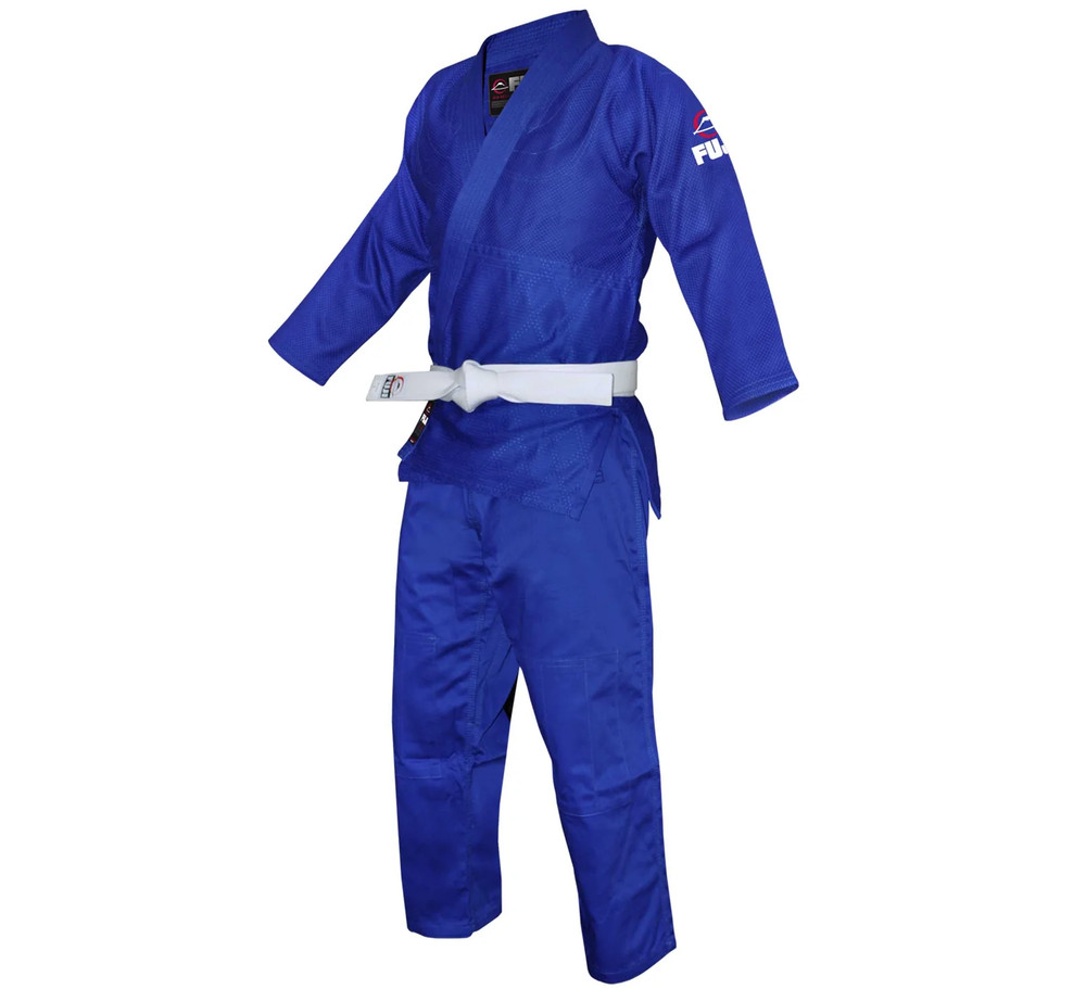 Fuji Judo Gi Blue Adult and Kids Unisex Includes Judo Belt Judo BJJ Jiujitsu
