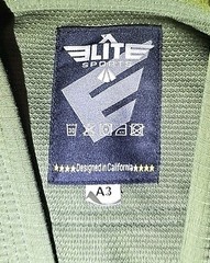 Elite Sports BJJ Gi Jacket A1 Olive Green Jiu Jitsu Kimono Top Lightweight SZ A3