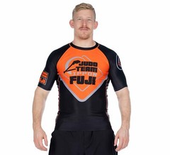 Fuji Peak Judo MMA BJJ Jiu Jitsu ShortSleeve Short Sleeve SS Rashguard – Orange