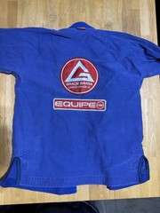 Gracie Barra Atleta A3 Blue Brazilian Jiu Jitsu BJJ Gi Kimono Pants Set EUC