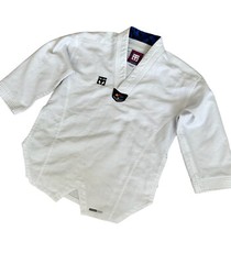 MOOTO EXTERA S5 Taekwondo Uniform (with Black V NECK) WTF Dobok Size 140 (0)