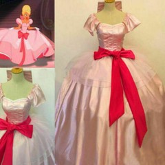 Charlotte La Bouff Princess Dress Cosplay Costume Halloween Dress真他妈的