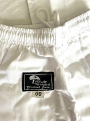 Hawk Karate Gi Martial Arts Uniform White Size 00 Kids Youth Full Suit Taekwondo