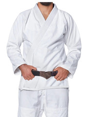 Martial Sports Essential Kids Brazilian Jiu Jitsu Gi Uniform – White – Free Belt