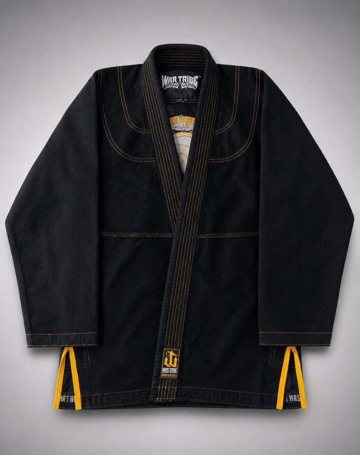 War Tribe Team Gustavo Machado BJJ Jiu-Jitsu Gi A2 Black/Yellow