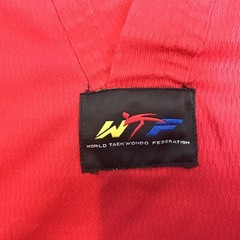 Adidas Taekwondo Korea Uniform Shirt Mens Size 3(170cm) Red