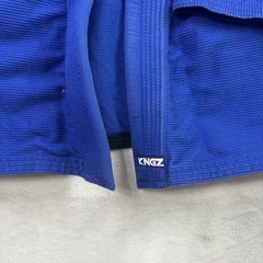 KINGZ Kimonos Kore GI Blue Long Sleeve Size F4 Jiu Jitsu BJJ MMA
