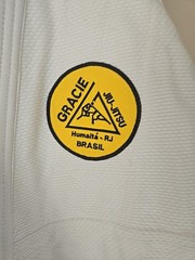 Gracie Jiu-Jitsu Fuji BJJ Gi White A3 Complete Uniform Kimono Brazil Martial Art