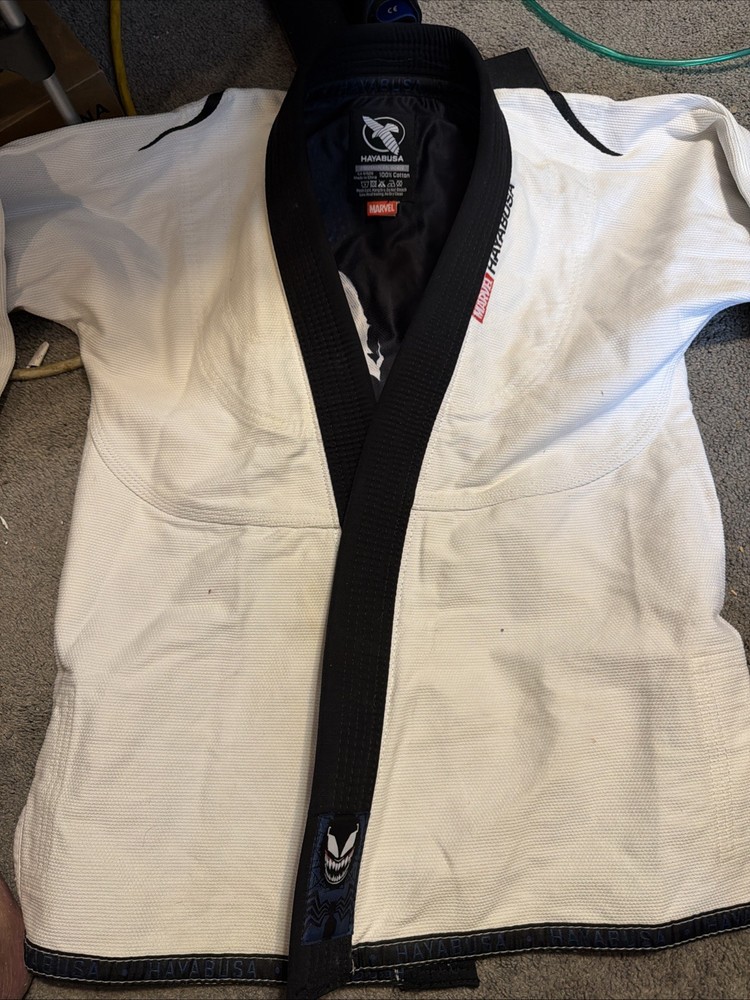 Hayabusa Marvel Hero Elite Jiu Jitsu GI Venom Spider-Man Size A0