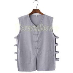 Chinese Kung Fu Tai Chi Vest Sleeveless Garment Martial Arts Wingchun Uniform