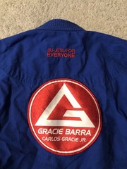 Gracie Barra Equipe GB Jiu Jitsu Kimono Top Youth Y5 Blue Marital Arts MMA